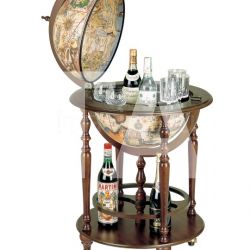 Zofolli "Incanto" bar globe on four casters with lower shelf - №24