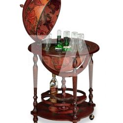 Zofolli Bar globe with bottle storage on casters "Minosse" - №46