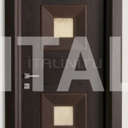 New Design Porte MONDRIAN CUOIO 914/QQ/10 Wenge and leather alabaster inserts 10 Modern Interior Doors - №214