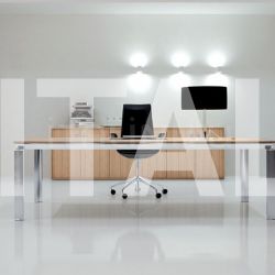 Martex Han executive and office furniture in Zebrano Chiaro wood. - №33