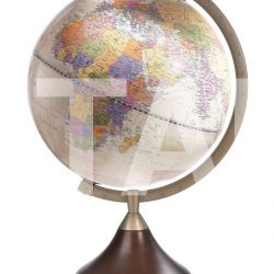 Zofolli "Coronelli" educational desk globe with wooden base - Pink Political - №120