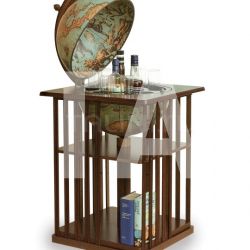 Zofolli Bar globe with bookshelf "Dafne" - Laguna - №44