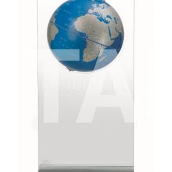 Zofolli "Aria" floorstanding globe on plexiglass frame - Metallic Blue - №97