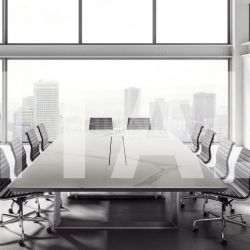 Ideal Form Team 45/90 White Leather Meeting Table - №8