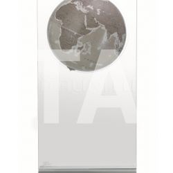 Zofolli "Aria" floorstanding globe on plexiglass frame - Warm Grey - №95