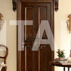 New Design Porte HERMITAGE 6016/QQ/INT. Tulipwood antique dark silver walnut fin. with "Fleur-de-lis" carving Classic Wood Interior Doors - №40
