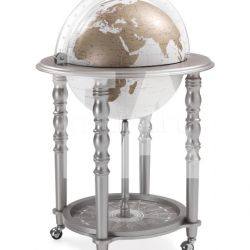 Zofolli "Elegance" bar globe on casters - Metallic Grey/White - №107