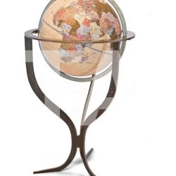 Zofolli "Flute" floorstanding contemporary globe with corten steel finishing - №136
