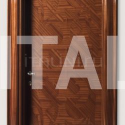 New Design Porte CENTRAL PARK 901/QQ Inlaid sliced veneer in coated mahogany, Cover moulding Klee Modern Interior Doors - №228