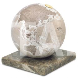 Zofolli "Stone" desk globe on marble base - Warm Grey - №89