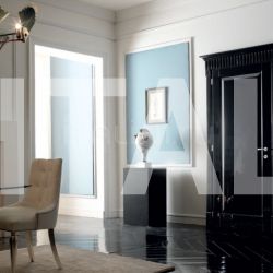 New Design Porte KORINTHOS 1393/QQ Glossy black 100 gloss lacquered casing with cyma korintos Modern Interior Doors - №220
