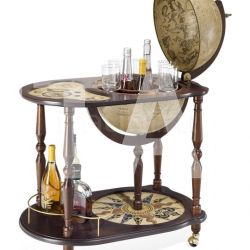 Zofolli "Venere" trolley bar globe with serving tray - №17
