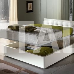 Saber LUNA  line, white ash-wood _ DAMA bed with storage container - №33