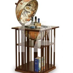 Zofolli Bar globe with bookshelf "Dafne" - Safari - №43