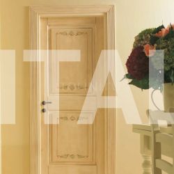 New Design Porte DUCALE 1112/Q Craquelure finish with Leaves decoration Classic Wood Interior Doors - №104