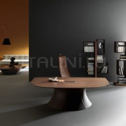 Martex Ola Walnut desktop- leather base - №26