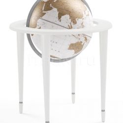 Zofolli "Amerigo Vespucci" contemporary style floorstanding globe - All White - №133