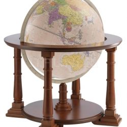 Zofolli "Mercatore 50" floorstanding globe on wooden base - Pink Political - №139