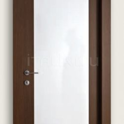 New Design Porte Mart Stam 1903/QQ/PL Wenge brush stained oak glossy white lacquered internal panel. Modern Interior Doors - №183