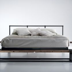 Caporali letto design legno recupero - №91