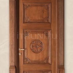 New Design Porte LOUVRE 8015/QQ/INT casing with cyma Louvre oak wood glazed Classic Wood Interior Doors - №67