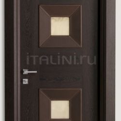 New Design Porte MONDRIAN CUOIO 914/QQ/10 Wenge and leather alabaster inserts 10 Modern Interior Doors - №214