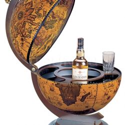 Zofolli "Sfera 42" desk bar globe - Ebony - №155