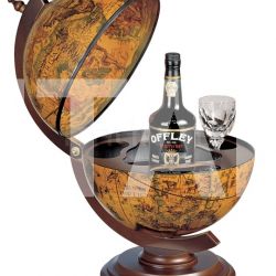Zofolli "Sfera 33" small desk bar globe - Ebony - №154