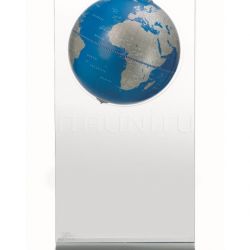 Zofolli "Aria" floorstanding globe on plexiglass frame - Metallic Blue - №97