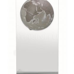 Zofolli "Aria" floorstanding globe on plexiglass frame - Warm Grey - №95