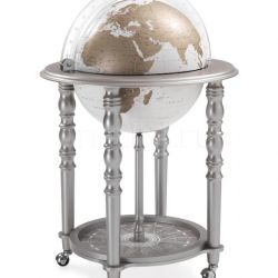 Zofolli "Elegance" bar globe on casters - Metallic Grey/White - №107