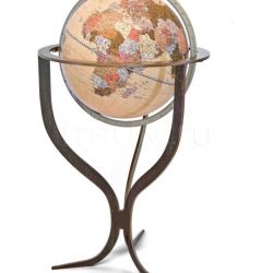 Zofolli "Flute" floorstanding contemporary globe with corten steel finishing - №136