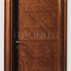 New Design Porte CENTRAL PARK 901/QQ Inlaid sliced veneer in coated mahogany, Cover moulding Klee Modern Interior Doors - №228