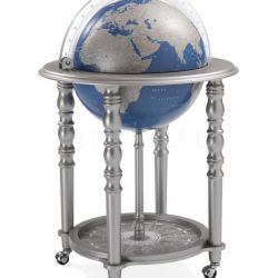 Zofolli "Elegance" bar globe on casters - Metallic Grey/Blue - №108