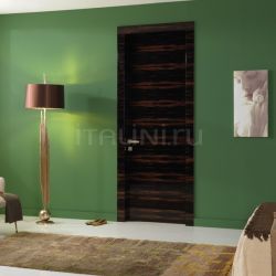 New Design Porte Giudetto Maxi 1011/QQ/H Gloss brushed Macassar ebony. Modern Interior Doors - №159