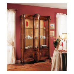 Marzorati Classic display cabinet Living room  - ROYAL NOCE / Showcase 2 doors with fixed central body - №75