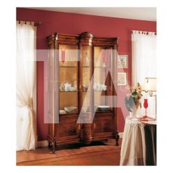 Marzorati Classic display cabinet Living room  - ROYAL NOCE / Showcase 2 doors with fixed central body - №75