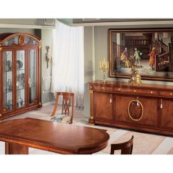 Marzorati Hand worked display cabinets Dining room  - IMPERO / Display cabinet with 3 doors - №38