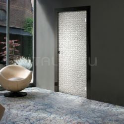 New Design Porte Giudetto Glass 1900V/QQ/VA Type A glass (tempered layered with fabric). Modern Interior Doors - №192