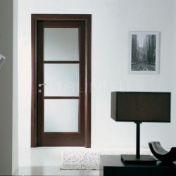 New Design Porte BUONTALENTI 1205/QQ/V Wenge with white frosted glass Modern Interior Doors - №210