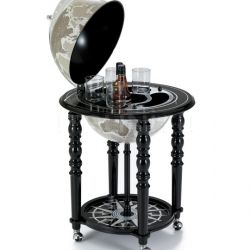 Zofolli "Elegance" bar globe on casters - Black/Warm Grey - №109