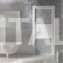 New Design Porte ARBAT 8025/QQ/Si frame/casing Folding 45° white and silver 100 gloss Classic Wood Interior Doors - №73