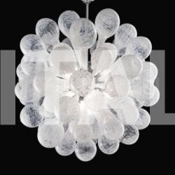 Simone Cenedese BUBBLE suspension lamp clear/white spots glass - №8
