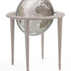 Zofolli "Amerigo Vespucci" contemporary style floorstanding globe - Greige - №132