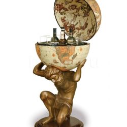 Zofolli "Atlas" statue bar globe - Safari - №54