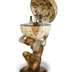 Zofolli "Atlas" statue bar globe - Safari - №54